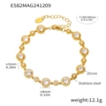E582-Gold zircon bracelet