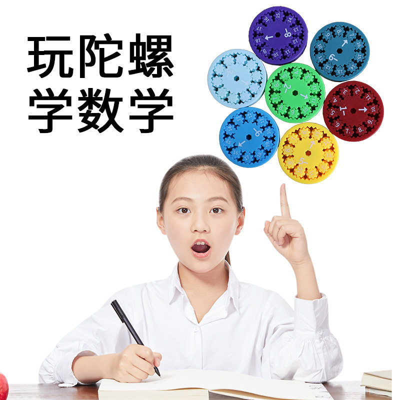 Math Fingertip Spinner Cross-border Explosion Models MathFidgetSpinners Addition, Subtraction, Multiplication and Division Teaching Toys Wholesale