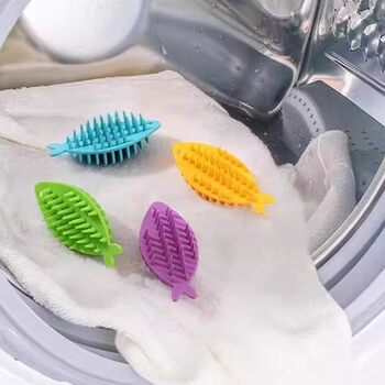 Little Fish Laundry Ball Anti-Tangle Knotting Magic Stain Removal Ball Laundry Magic Tool Household Washing Machine Special Cleaning Ball
