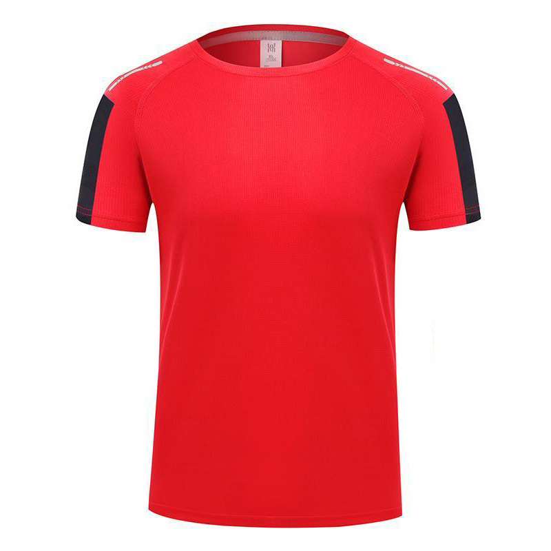 夏高品质圆领薄款透气速干T恤定制 户外运动跑步团建活动服印绣字