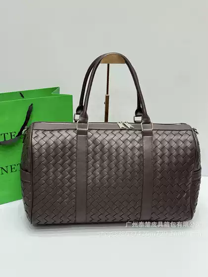 2025 Autumn and Winter New Woven Travel Bag Casual Travel Handbag Shoulder Bag for Women Large Capacity Boston Bag in Stock