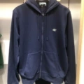 Fish zipper sweatshirt navy blue