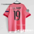 1516 juventus away customized no. 19 star + champions league armband