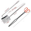 Fire Tongs, Charcoal Household Fire Tools, Three-Piece Set, Fire Hook, Coal Shovel, Slag Shovel, Charcoal Barbecue Clip, Shovel Accessories