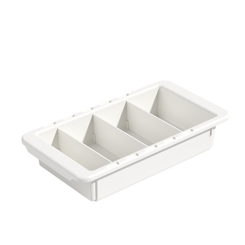 Drawer classification retractable storage box kitchen tableware partition multi-function storage basket office stationery finishing box