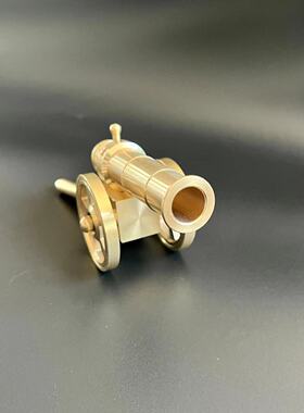 黄铜大炮摆件镇宅大炮迷你小钢炮摆件意大利炮模型玄关摆设工艺品