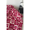 Wedding Blanket, Red Blanket, Sofa Blanket, Gift Box for Newlyweds, Knitted Wedding Room Decoration