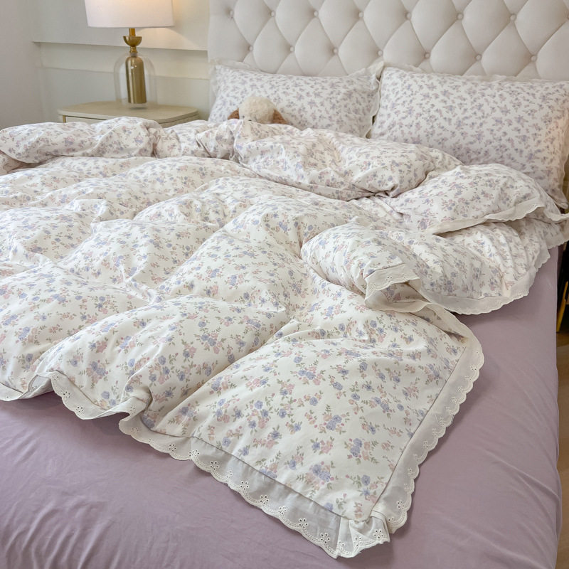 レース小レース-パープルバッド【スーパーソフトウォッシュコットン/柔らかく肌に優しい・毛玉になりにくい】