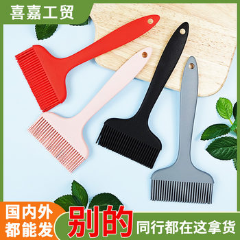 Manufacturer Bbq Barbecue Oil Brush for Lamb Chops, Food-Grade Silicone Brush, High-Temperature Resistant Silicone Oil Brush Oem Processing