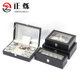 Spot Black Crocodile Pattern Leather Sunroof Watch Storage Box Bracelet Gift Box Home Watch Collection Box Watch Stand