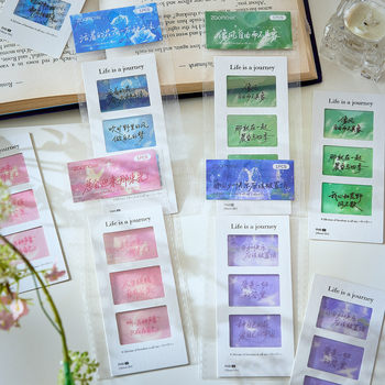 Zaomu Reversal Film Bookmark Life Is Like Travel Series Korean Pet Translucent Student Reading Mark Bookmark