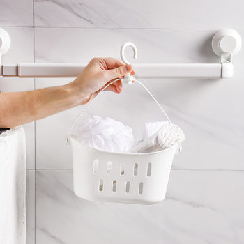 Single Hook Bathroom with Hook small size Soft Storage Storage Basket Storage Hanging Creative Bath Basket Home Hanging Basket