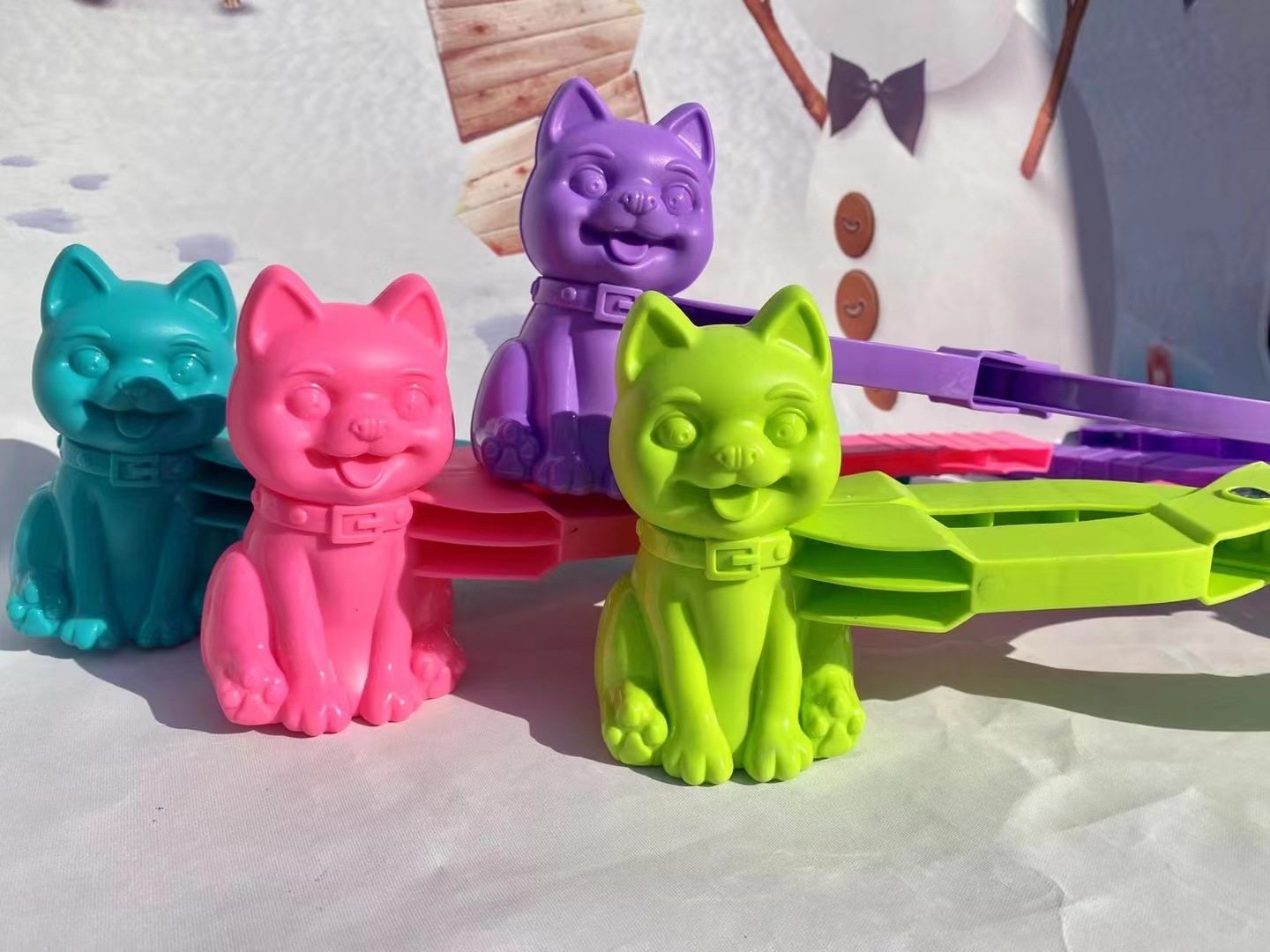 儿童玩雪玩具 夹雪器神器雪球夹 勺打雪仗工具沙球夹子沙滩玩具