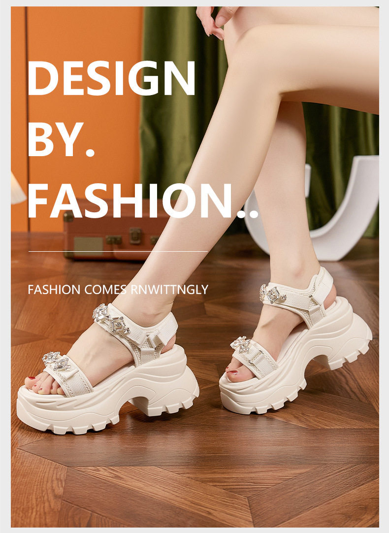 Dép sandal nữ quai chữ V đơn giản, đế xốp nhẹ, mũi tròn — Len thuần, Đen chi tiết 10
