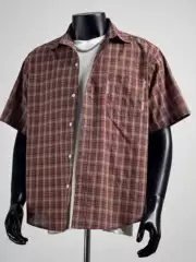 Japanese Retro Plaid Short-Sleeve Shirt for Men 2025 Summer Turn-Down Collar Versatile Half-Sleeve Pure Cotton Embroidered Pocket Shirt