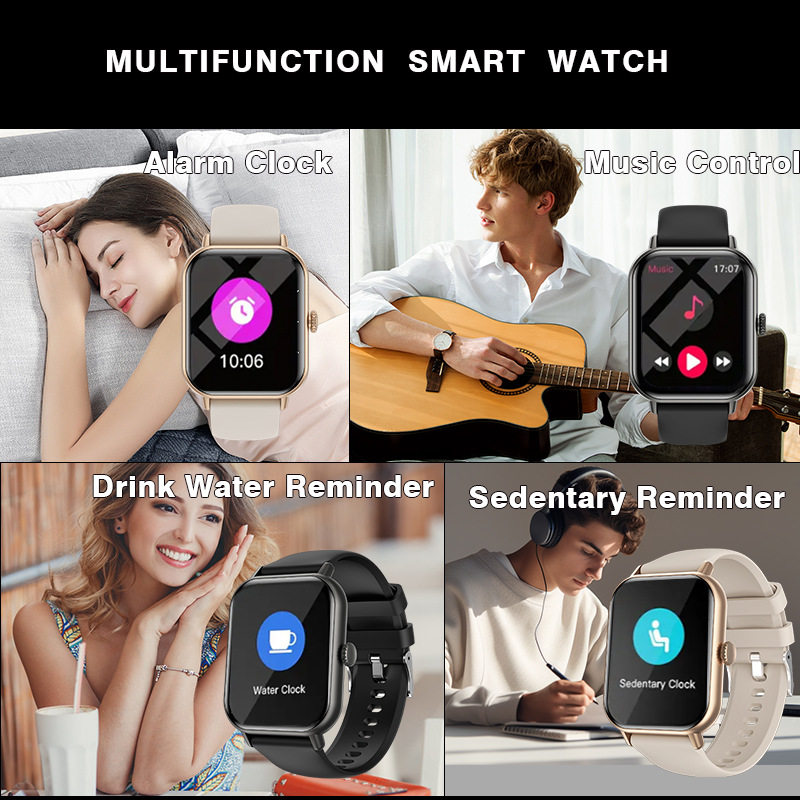 Cross-Border Popular Smart Call Watch, Pedometer, Heart Rate, Health Monitoring, Outdoor Sports, Photo Taking, Music, Multi-Function