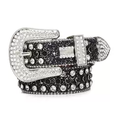 Guangzhou rhinestone belt men's inlaid full diamond hip-hop punk fashion jeans belt belt factory outlet