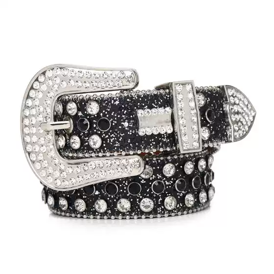 Guangzhou rhinestone belt men's inlaid full diamond hip-hop punk fashion jeans belt belt factory outlet