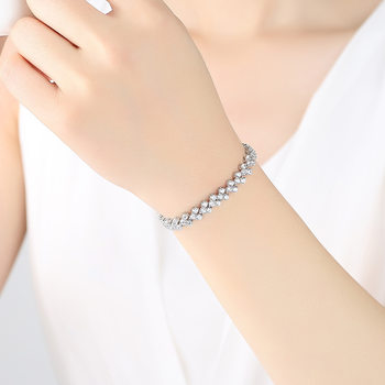 Amazon Cross-Border Environmentally Friendly Roman Zircon Bracelet for Women, Light Luxury, Fashionable, High-End, Personalized Temperament Bracelet and Bracelet