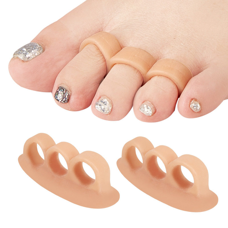 Toe Separator Anti-Wear Breathable Silicone Toe Separator Foot Bone Thumb Valgus Toe Correction Source