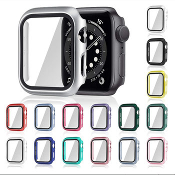 Amazon New Applicable Apple Watch 567 Generation/SE Protective Case iwatch All-inclusive Glass Case Processing Customization