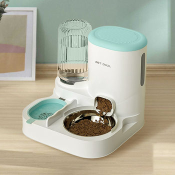 (Tax Included) Cat Feeder, Cat and Dog Water Dispenser, Cat Bowl, Cat Food Bowl, All-In-One Automatic Pet Feeder