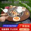 Outdoor Barbecue Grill Set with Tea Brewing Table, Rust-Proof and Convenient for Home Use