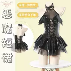 Cos Japanese-Style Anime Witch Cosplay Costume Female Little Devil See-Through Short Skirt Pure Desire Sexy Uniform