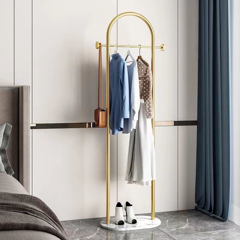 Modern Simple Bedroom Living Room Floor-standing Coat Rack Household Clothes Hanger Light Luxury Entry Door Small Clothes Rack