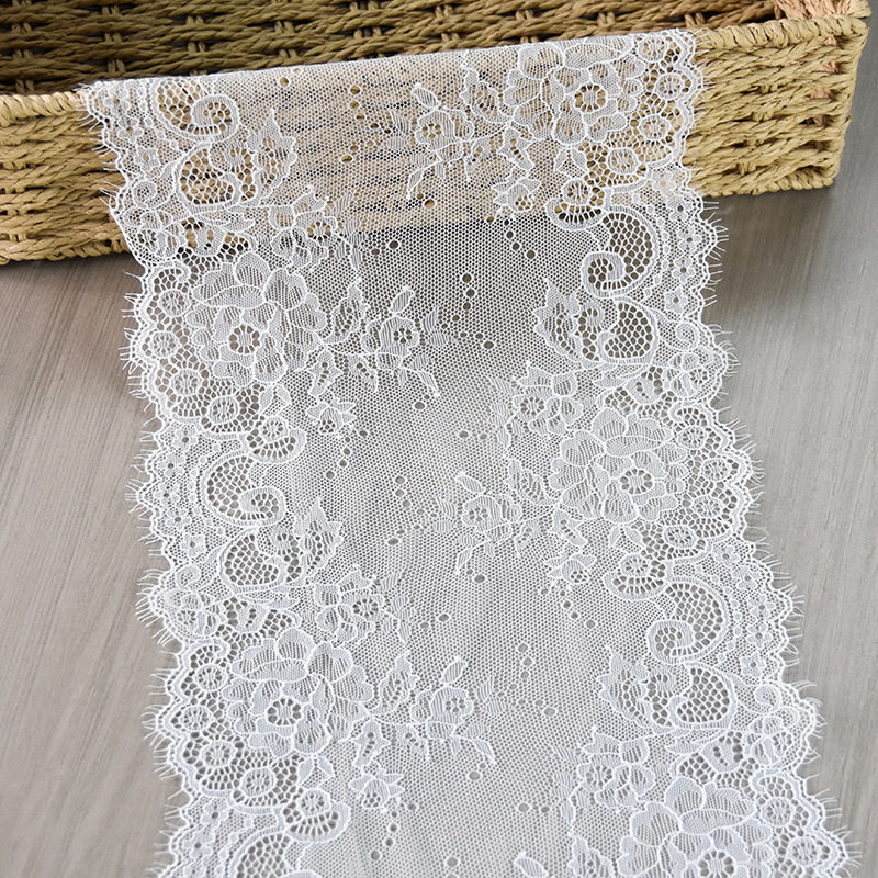 Lace Lace Rose Big Flower Cut Line Elastic Eyelash Lightweight Breathable Clothing Accessories Palace Style Cheongsam Accessories