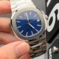 White shell blue surface