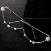 New Pearl U-Shaped Glasses Frame Punk Style Pearl Shaped Glasses Frame Eyeglass Frame