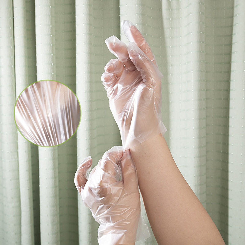 Tpe Disposable Gloves Food Grade Special 100 Pieces Boxed Transparent Thickeneded Kitchen Housework Takeaway Protection