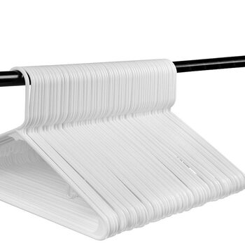 Cross-Border Specially Designed for Round Tube Plastic Clothes Hanger Pp New Material Adult Household Light Clothes Drying Support with Hook Clothes Rack in Stock 42