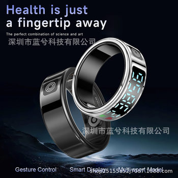 New Sr08 Smart Ring with Display Screen Touch Smart Finger Ring Heart Rate Blood Oxygen Sleep Ring Multifunctional