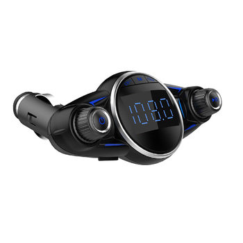 Bt08B Car Mp Bluetooth Fm Transmitter Supports Tf Usb, Supports 2.1A Charging, Digital Tube