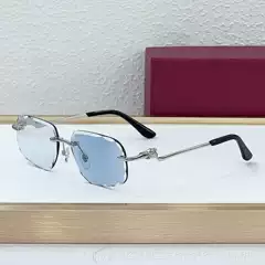 Car New Style Kajia Personalized Frameless Sunglasses for Men European and American Ins Fashion Leopard Head Metal Sunglasses for Women Ct0058
