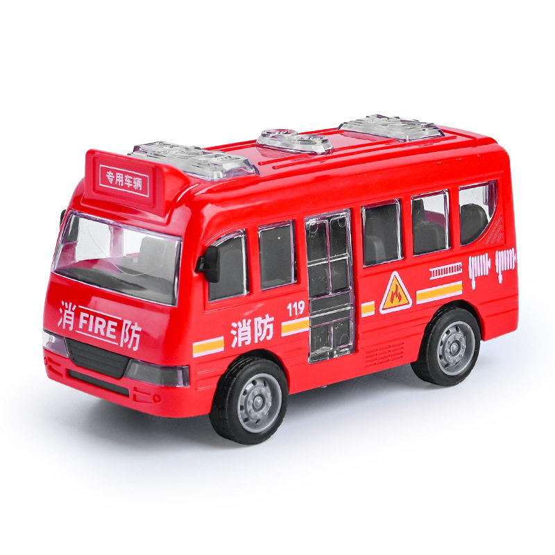 跨境外贸网红儿童玩具男孩宝宝益智玩具车子仿真惯性巴士地摊批发