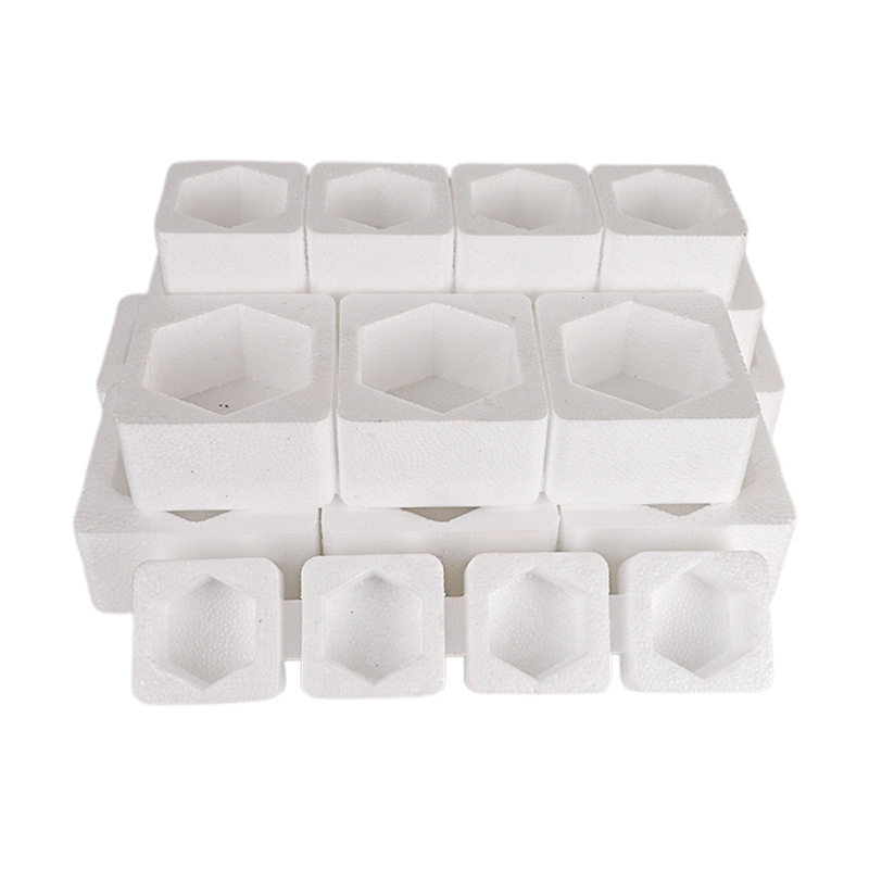 Manufacturer Produces Hexagonal Foam Boxes, Thickened High-Density Glass Bottle Packaging, Anti-Fall Lining, Specially Designed for Express Delivery and Logistics
