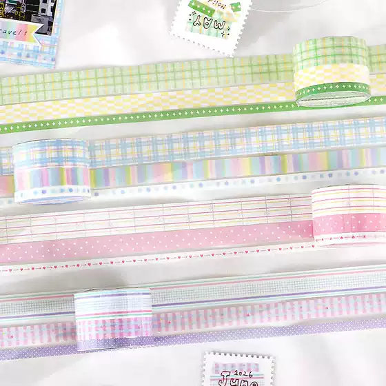 Letter Lover Washi Tape Set Spring Wildflower Prelude Korean Style Simple Basic Tape for Journal Collage Decoration