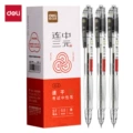 V1-s quick-dry exam pen (st transparent barrel) - black, single pen [for a box, please order 12]
