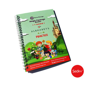 Sedex Certified Cross-border E-commerce Amazon English Children's Hard Pen Practice Poster Magic Cartoon Practice Coil and Circle