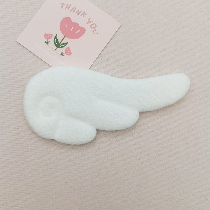 厂家超柔双面天使翅膀diy儿童袜子服装玩具辅料装饰布艺翅膀配件