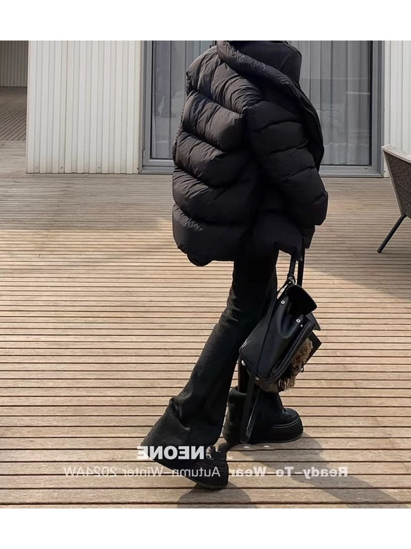 SUN11 Knitted Casual suit Women's Autumn Hooded Pullover Sweater Slight Slim Flared Pants Two-piece Set