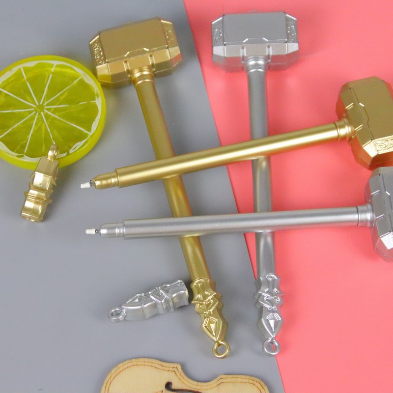 Haotian Hammer Gel Pen Cute Plastic Hammer Student Water-Based Pen Prize Gift Creative Stationery Office Signature Pen