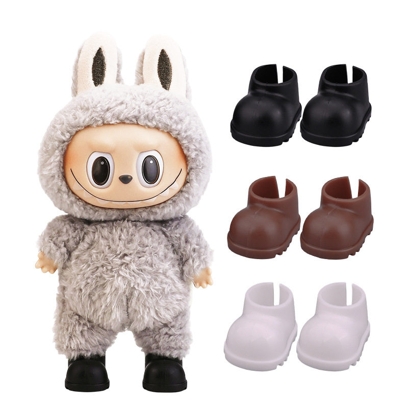 Обувь подходит для labubu обувь labubu 6 очков bjd10 см 15 см спортивная обувь для кукол EXO toy Изображение 1