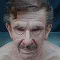 Skin color elderly hair style