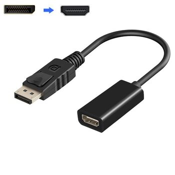 DisplayPort TO HDMI adapter cable large DP male TO HDMI female DP TO HDMI HD conversion cable