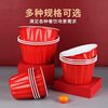 Large Disposable Lunch Box Round Super Large Capacity Crayfish Pickled Fish Fruit Plate Round Basin Takeaway Bowl Wrapper Box