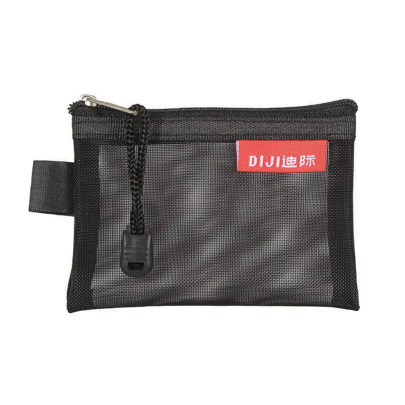 Mesh Card Storage Bag Mini Transparent Mesh Bank Card Zipper Bag ID Card Storage Bag Portable File Bag